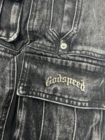 Godspeed Octagon Cargo Denim Shorts (Black) - Court Side Gear & More