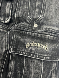 Godspeed Octagon Cargo Denim Shorts (Black) - Court Side Gear & More