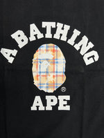 BAPE Bleached Checked College T-Shirt