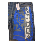 Sp5der Indigo Beluga Shorts