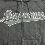 Supreme Quilted Zip Up Hoodie
