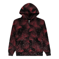 Sp5der Star Plaid Full Zip Hoodie
