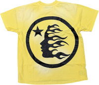 HELLSTAR Classic Glitter T-Shirt Yellow - Court Side Gear & More