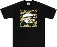A Bathing Ape 1st Camo Face Tag Logo Tee - Court Side Gear & More