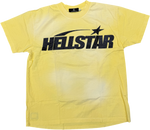 HELLSTAR Classic Glitter T-Shirt Yellow - Court Side Gear & More