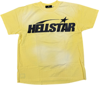 HELLSTAR Classic Glitter T-Shirt Yellow - Court Side Gear & More
