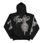 Revenge Bejeweled Zip Up Hoodie