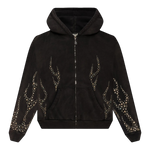 Hellstar Studded Zip-Up Hoodie