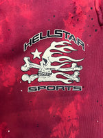 HELLSTAR SPORTS RED TYE-DYE SKULL SWEATPANTS - Court Side Gear & More