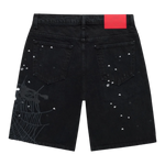 Sp5der Heavy Web Denim Shorts