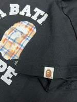 BAPE Bleached Checked College T-Shirt