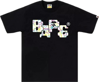 BAPE A Bathing Ape Neon Camo 8bit Logo Tee (Premium) - Court Side Gear & More