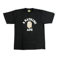 BAPE Bleached Checked College T-Shirt