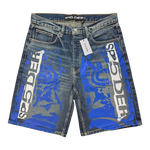 Sp5der Indigo Beluga Shorts