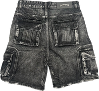 Godspeed Octagon Cargo Denim Shorts (Black) - Court Side Gear & More