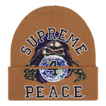 Supreme Peace Beanie Brown - Court Side Gear & More