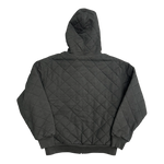 Supreme Quilted Zip Up Hoodie