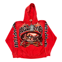 HELLSTAR Halloween  Skeleton AirBrushed Hoodie - Court Side Gear & More