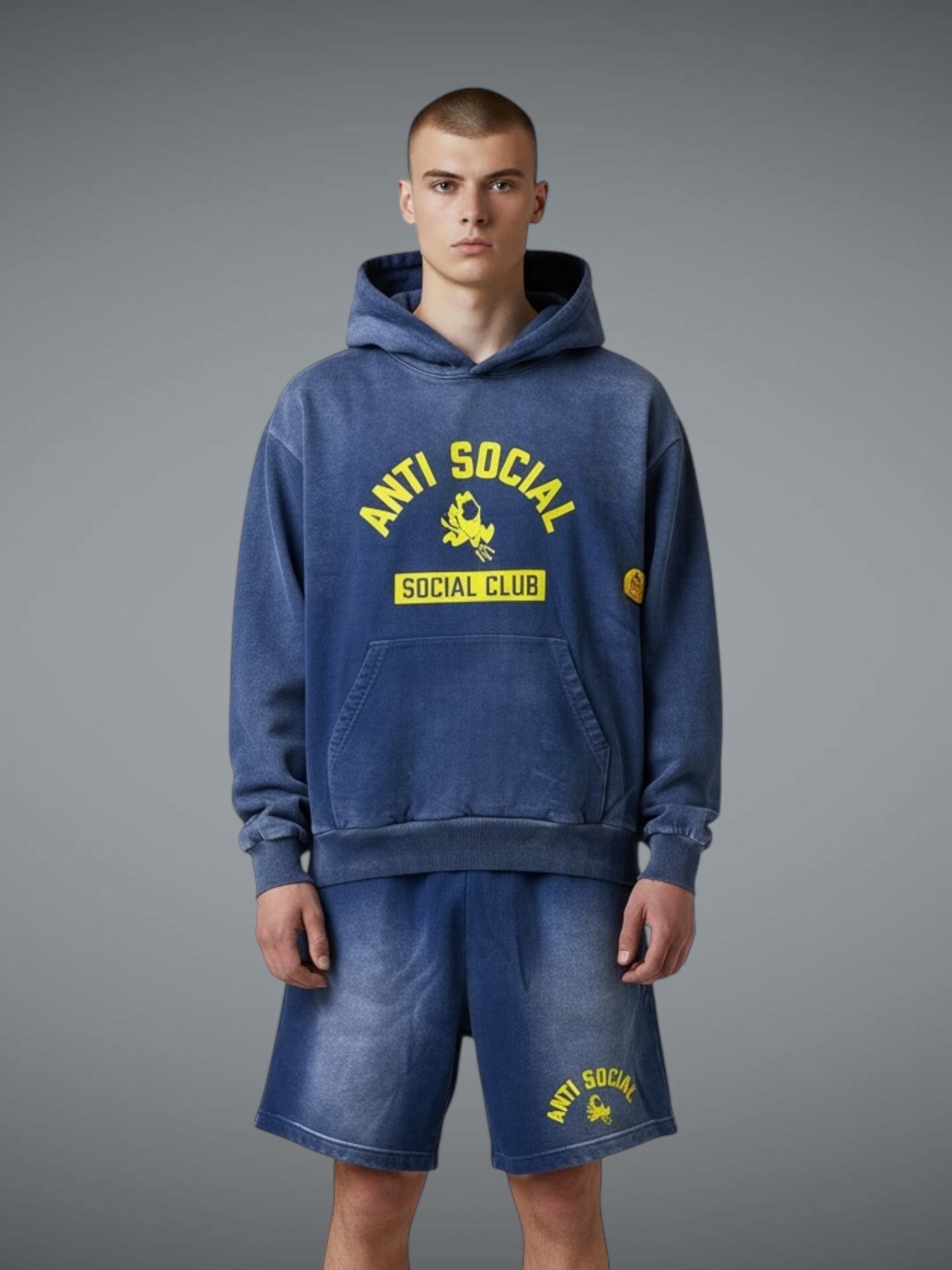 Model wearing Anti Social Devils Playground Set