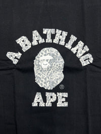 BAPE Wild Leopard Pattern College T-Shirt