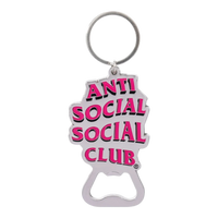 Anti Social Social Gemini Bottle Opener Key Chain - Court Side Gear & More