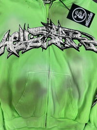 Hellstar Graffiti Hoodie Zip-Up - Court Side Gear & More