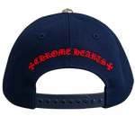 Chrome Hearts Navy & Red CH Logo Hat