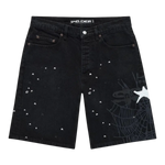 Sp5der Heavy Web Denim Shorts