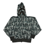 BAPE Ape Head Graffiti Shark Full Zip Hoodie