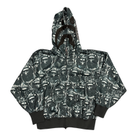 BAPE Ape Head Graffiti Shark Full Zip Hoodie