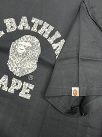 BAPE Wild Leopard Pattern College T-Shirt