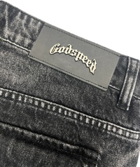 Godspeed Octagon Cargo Denim Shorts (Black) - Court Side Gear & More