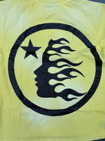 HELLSTAR Classic Glitter T-Shirt Yellow - Court Side Gear & More