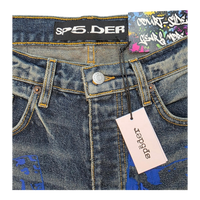 Sp5der Indigo Beluga Shorts