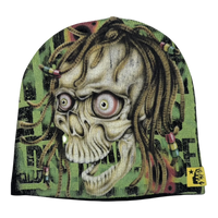 Hellstar Rasta Beanie Front Graphic