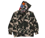 BAPE MAP CAMO SHARK FULL ZIP HOODIE - Court Side Gear & More