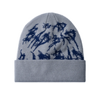 REVENGE X DISTORTION BEANIE GREY/BLUE - Court Side Gear & More