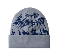 REVENGE X DISTORTION BEANIE GREY/BLUE - Court Side Gear & More