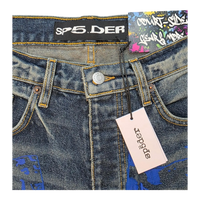 Sp5der Indigo Beluga Shorts Sp5der 