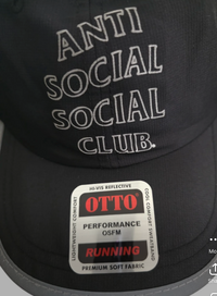 Anti Social Social Club Reflective Running HAT