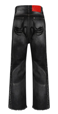 Hellstar Raw Edge Airbrushed Jeans