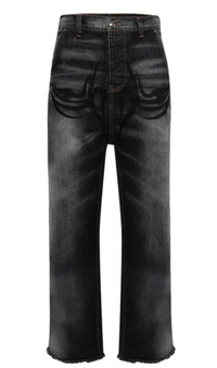 Hellstar Raw Edge Airbrushed Jeans