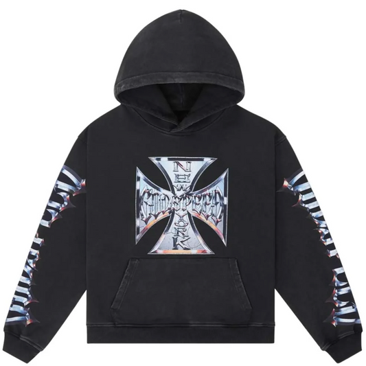Godspeed Chrome Motto Hoodie Black Wash