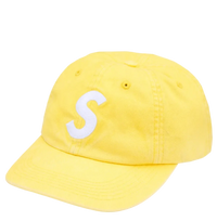 Supreme Washed Canvas S Logo 6-Panel Hat