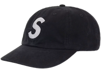 Supreme Washed Canvas S Logo 6-Panel Hat