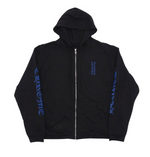 Chrome Hearts Thermal Lined Eyechart Logo Zip Up Hoodie