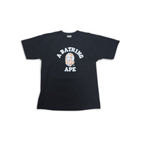 Bape BLEACHED BAPE CHECK COLLEGE TEE