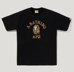 BAPE Wild Leopard Pattern College T-Shirt