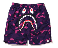 BAPE Color Camo Shark Beach Shorts