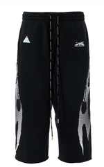 HELLSTAR GRADIENT FLAME 3/4 SHORTS